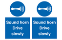 sound-horn-drive-slowly-warehousing-and-delivery-sign~